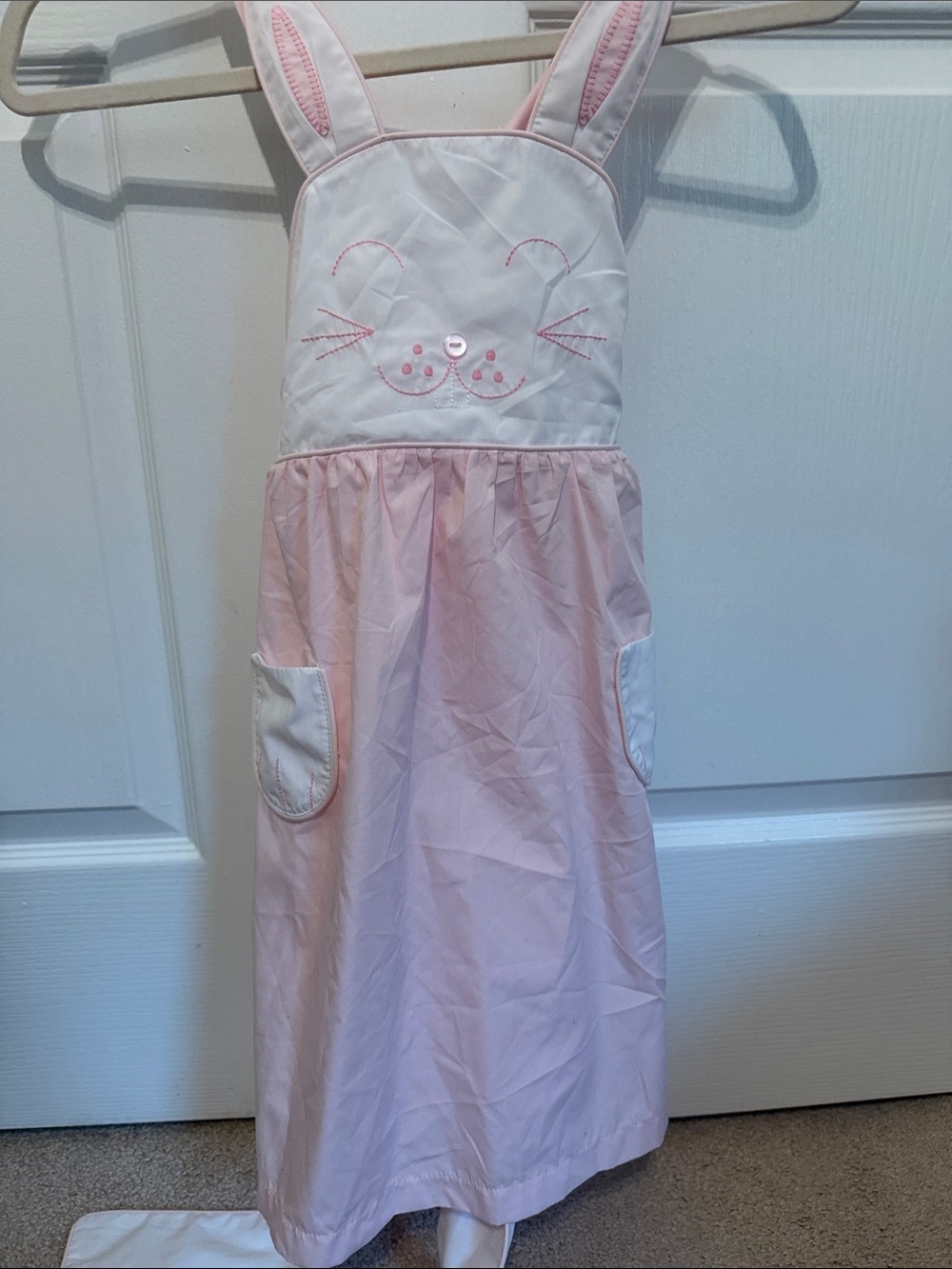 Shrimp and Grits Size 6 Pink Bunny Appliqué Dress